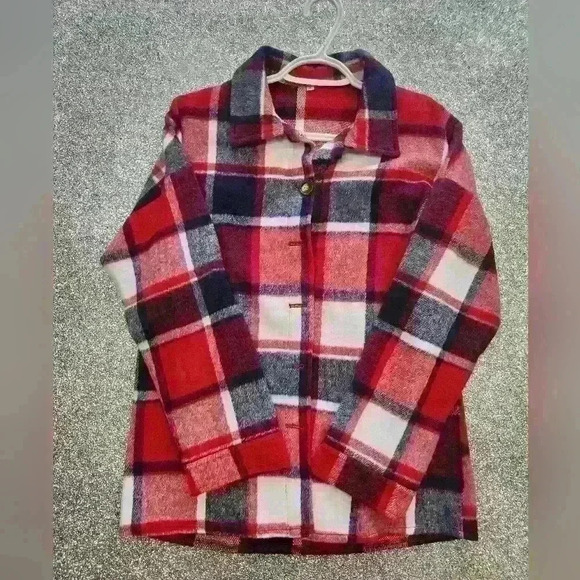 WOMEN'S FLEECE  BUTTON UP SHACKET SIZE SMALL - Picture 2 of 5